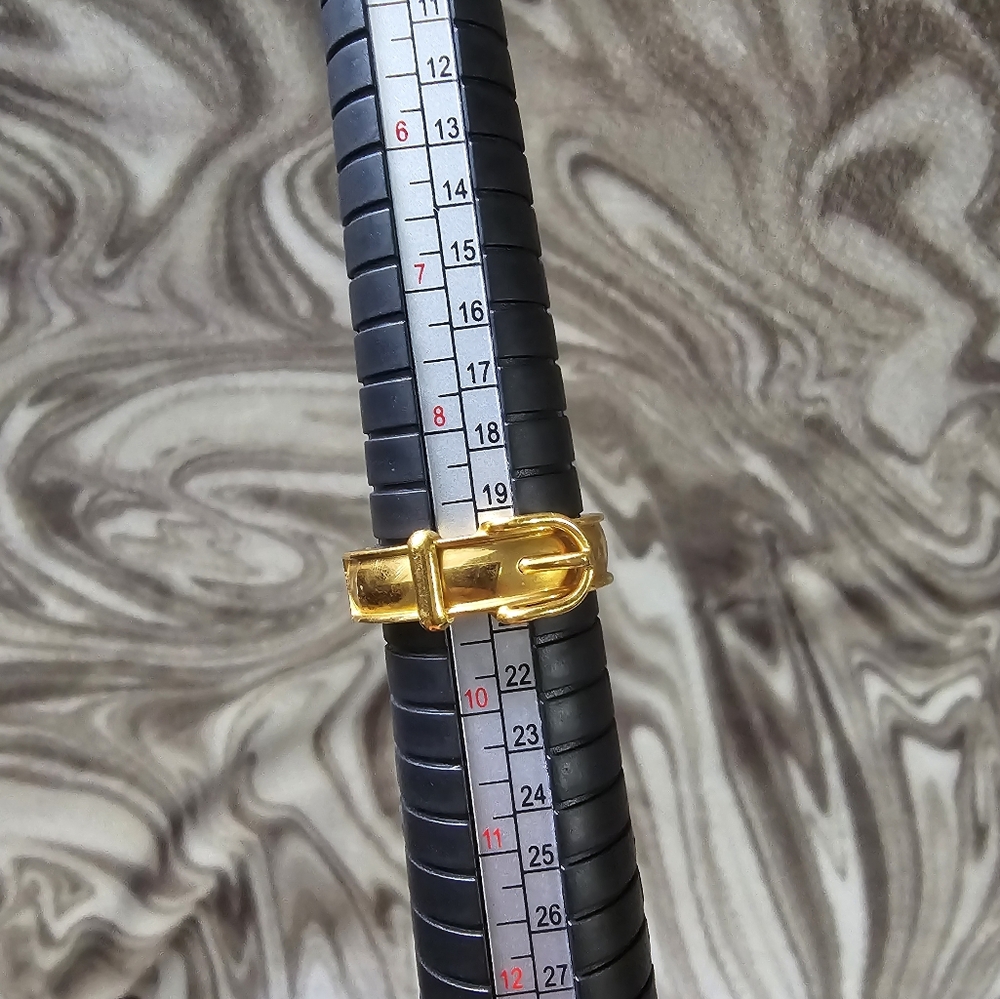 Hermes Gold Scarf Ring Boucle Sellier Belt Design - image 1